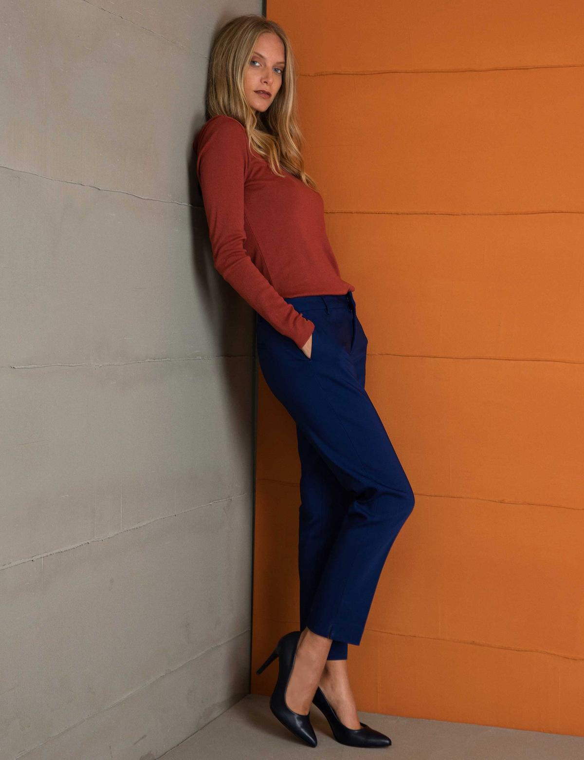 Lacivert Slim Fit Kumaş Pantolon - 50197312033