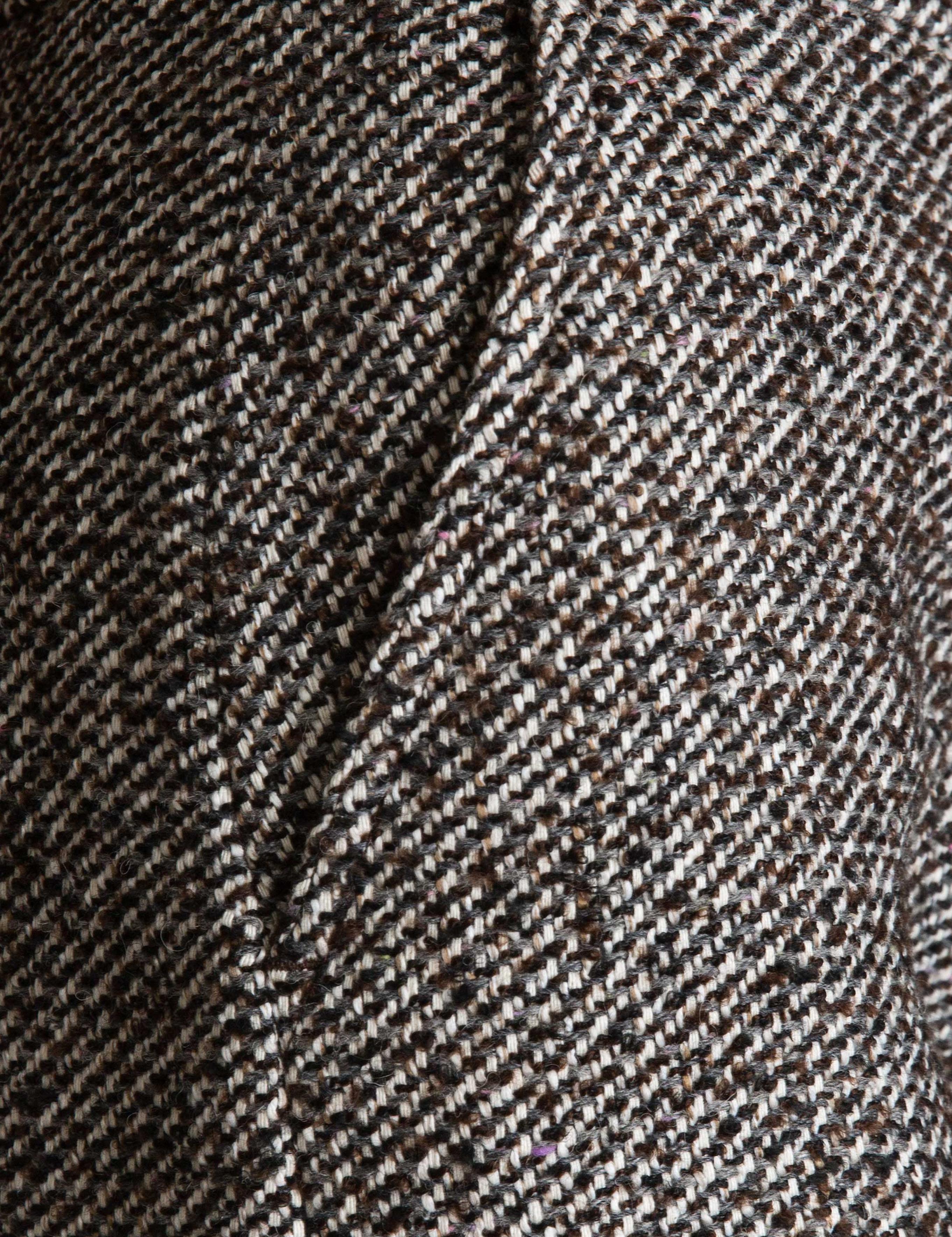 Kahverengi Rahat Kesim Kumaş Pantolon