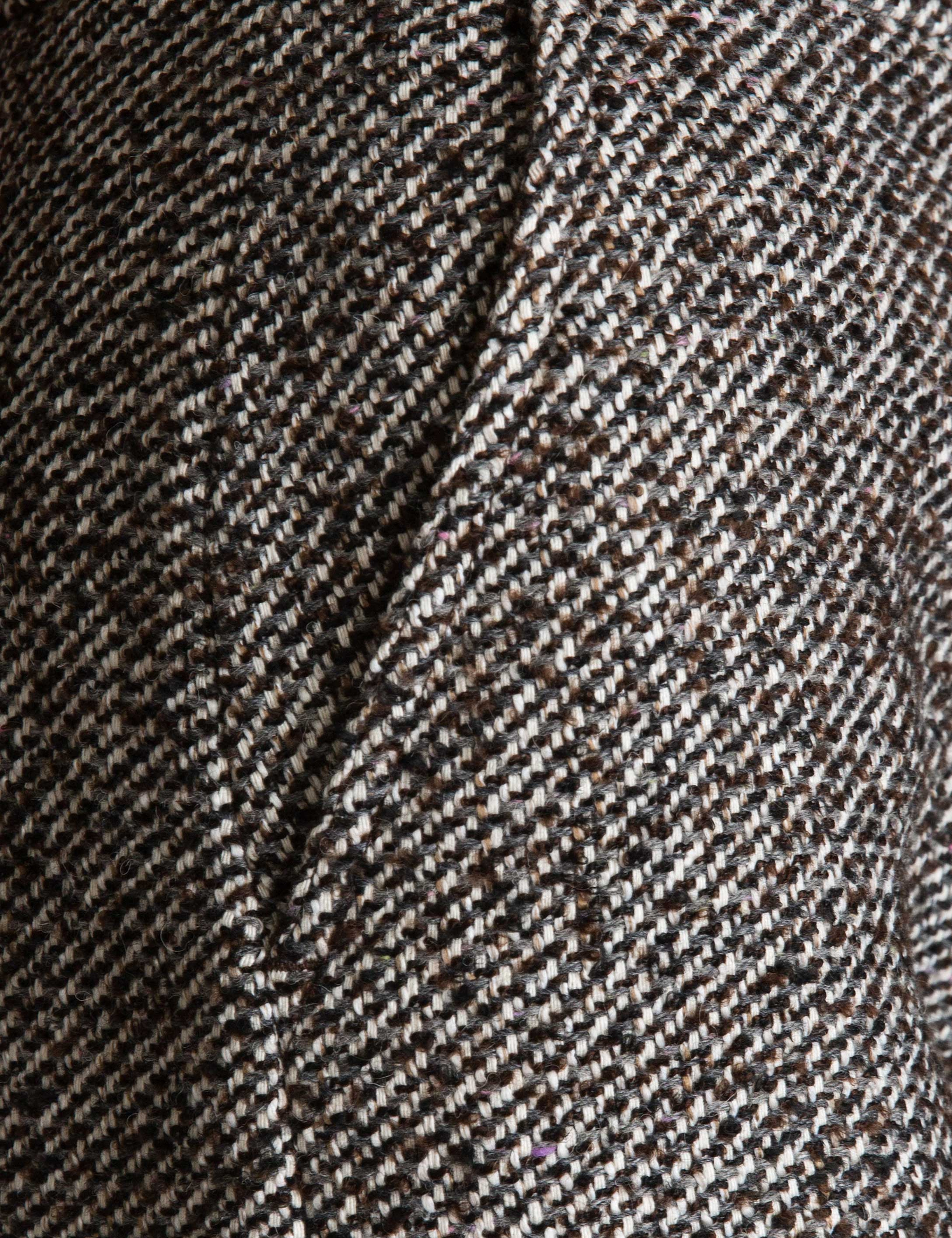 Kahverengi Rahat Kesim Kumaş Pantolon - Image 4