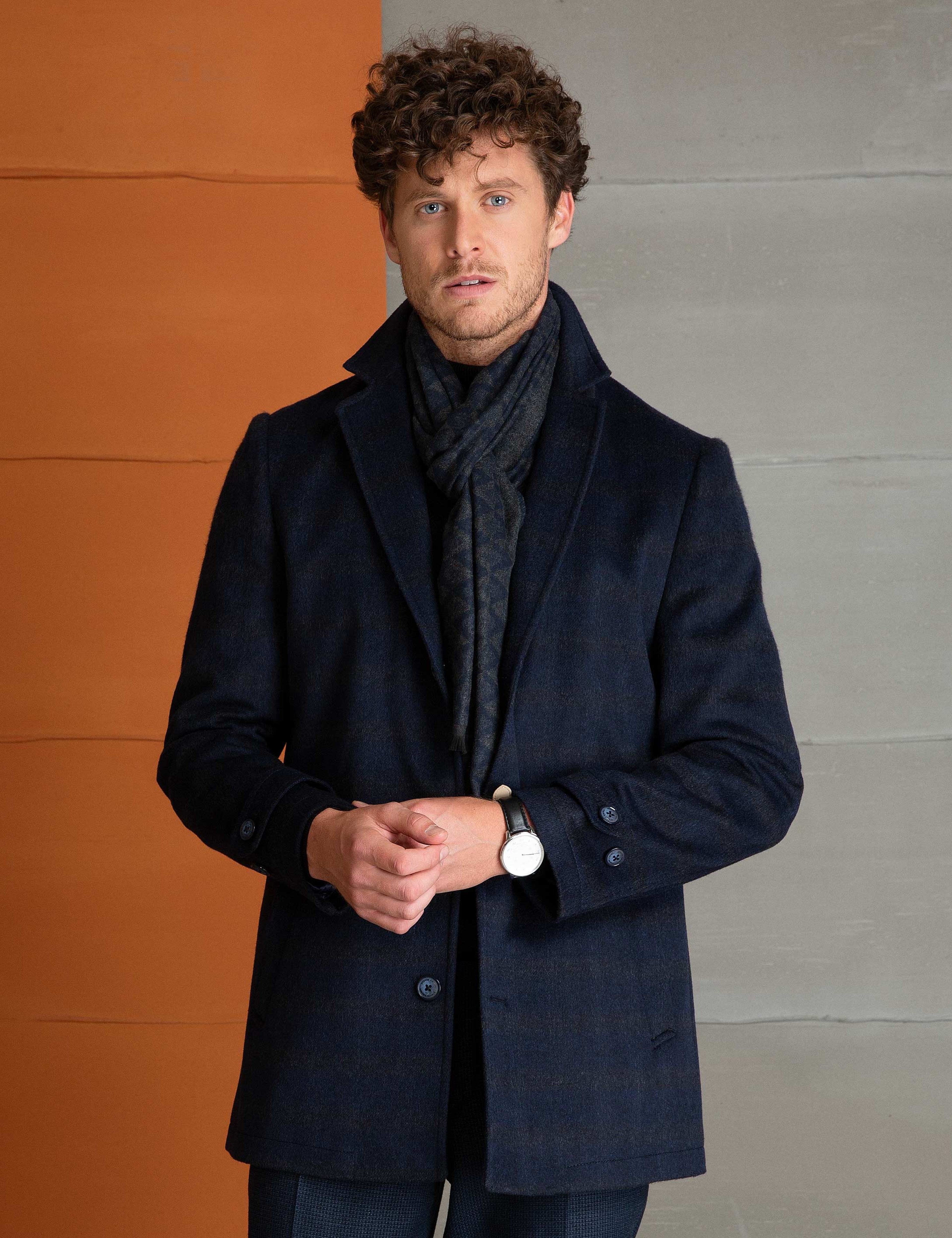 Lacivert Ex.Slim Fit Palto - Image 2
