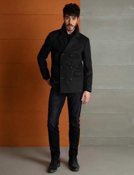 Füme Slim Fit Kaşe Kaban - 50198066015