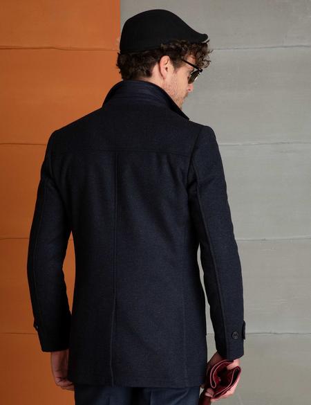 Siyah Ex.Slim Fit Palto - 50198067004