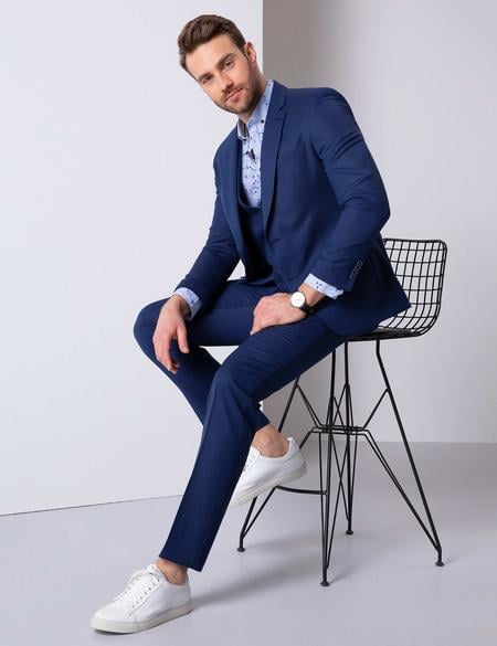 Açık Lacivert Slim Fit Takım Elbise - 50199967044