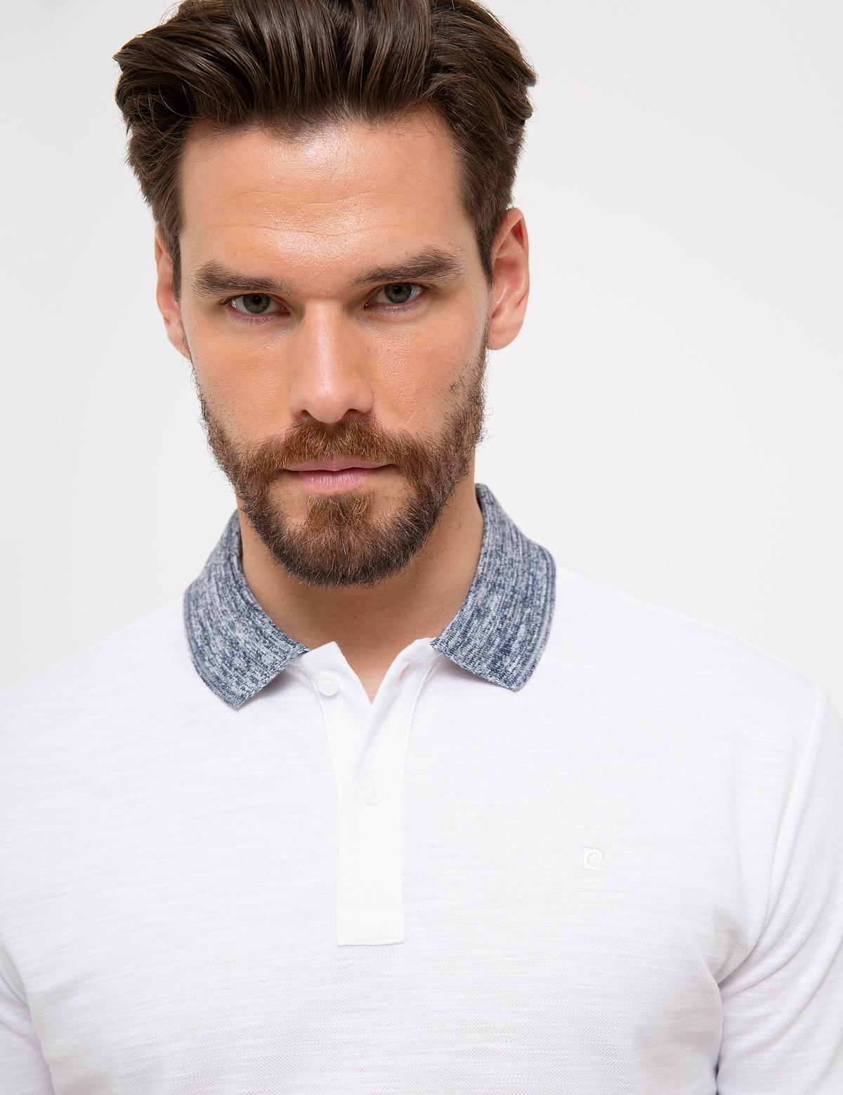 Beyaz Slim Fit Tişört - 50200119001