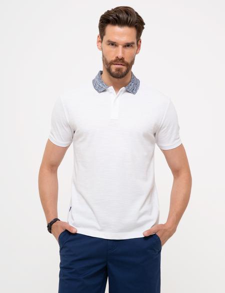 Beyaz Slim Fit Tişört - 50200119001
