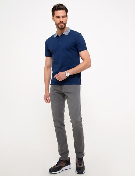 Lacivert Slim Fit Polo Yaka Tişört - 50200119046
