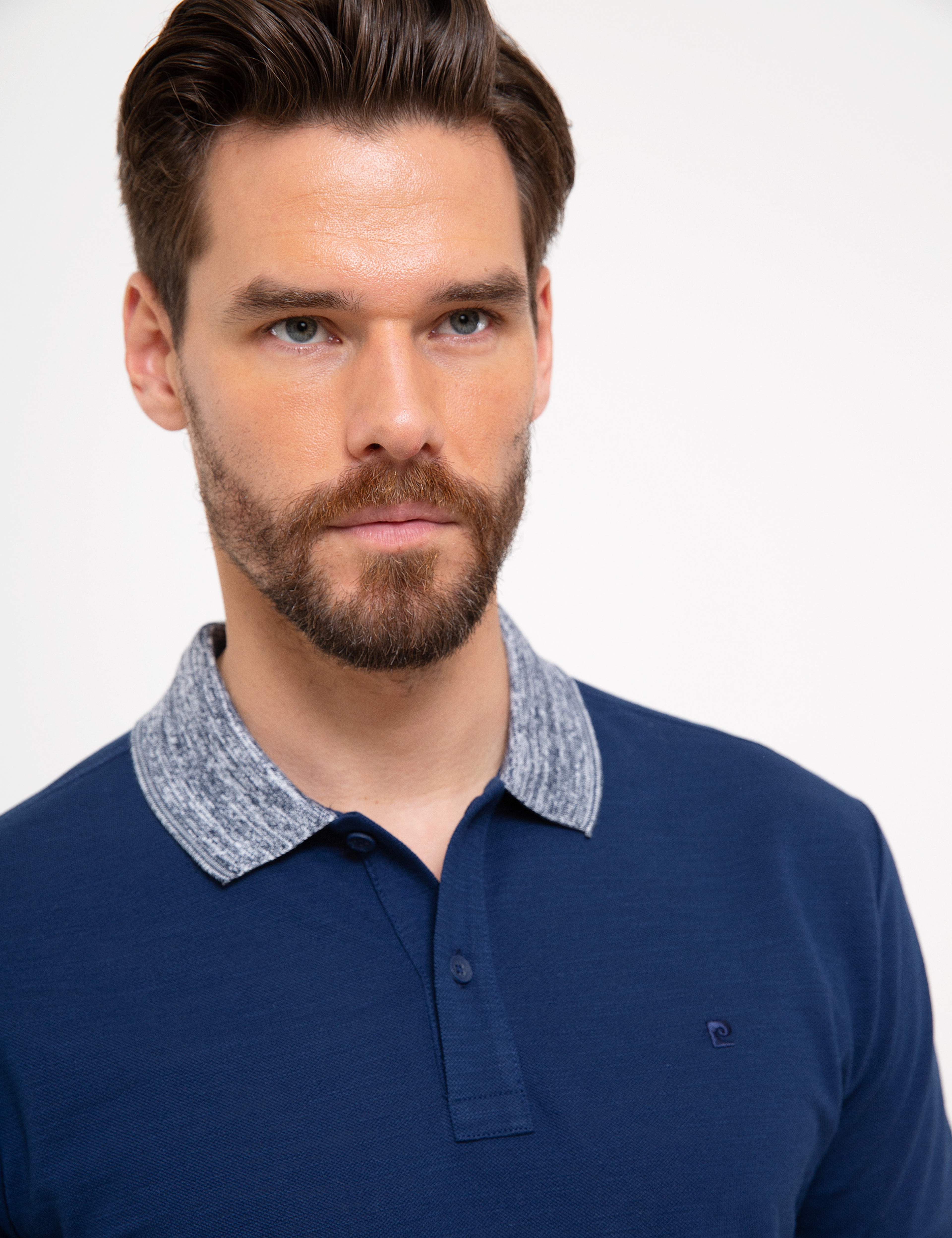 Lacivert Slim Fit Polo Yaka Tişört - Image 2