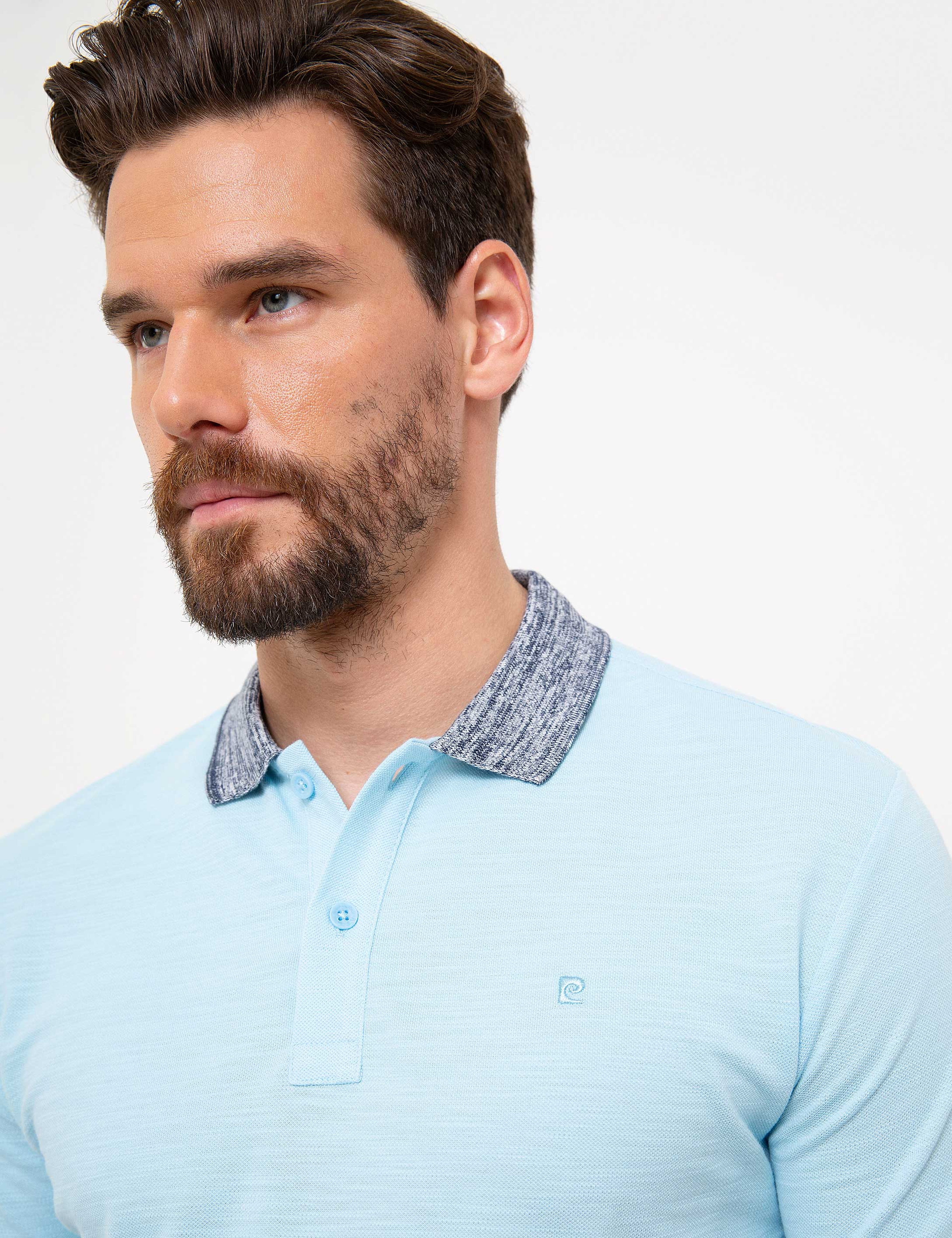 Mavi Slim Fit Polo Yaka Tişört