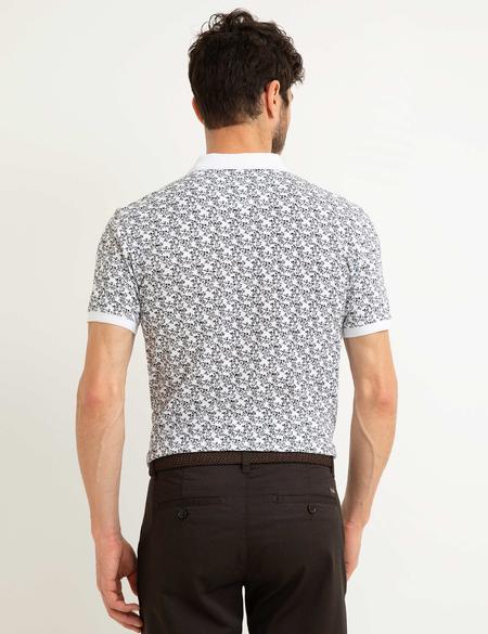 Beyaz Slim Fit Tişört - 50200165008