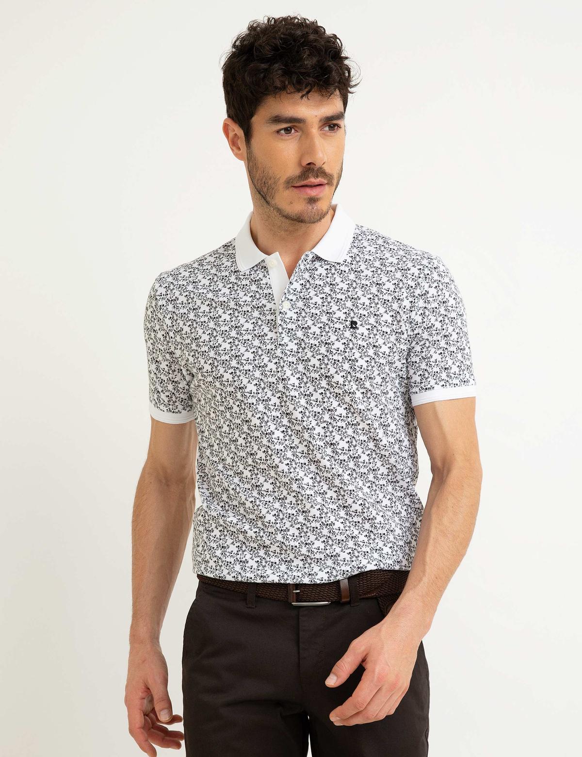 Beyaz Slim Fit Tişört - 50200165008