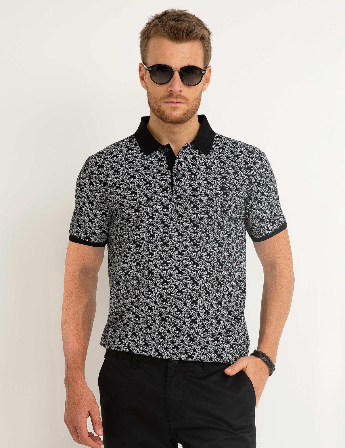 Siyah Slim Fit T-shirt - 50200165014