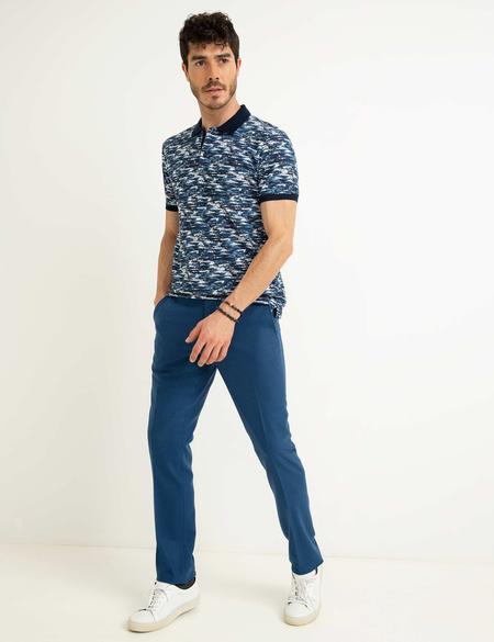 Lacivert Slim Fit Polo Yaka T-Shirt - 50200170002