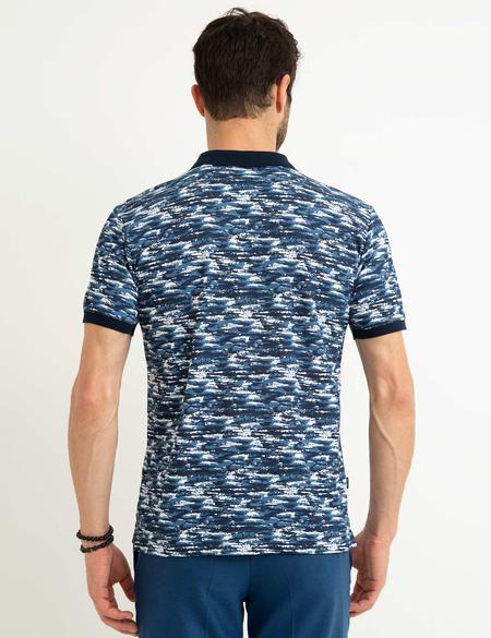 Lacivert Slim Fit Polo Yaka T-Shirt - 50200170002