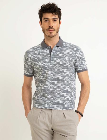 Gri Slim Fit Tişört - 50200170010