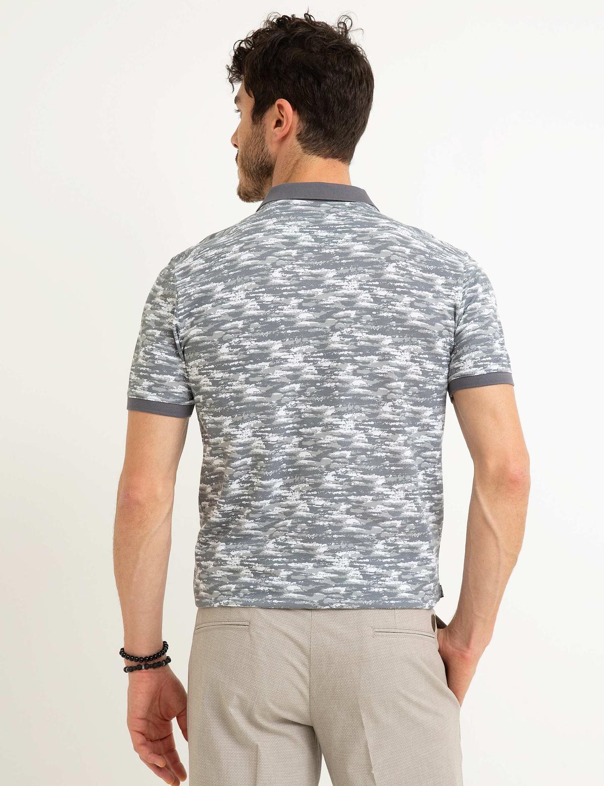 Gri Slim Fit Tişört - 50200170010