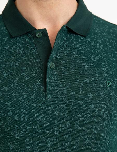 Koyu Yeşil Slim Fit Polo Yaka T-Shirt - 50200173010