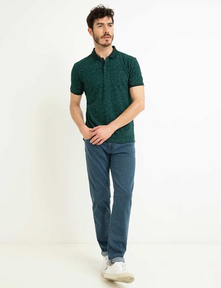 Koyu Yeşil Slim Fit Polo Yaka T-Shirt - 50200173010