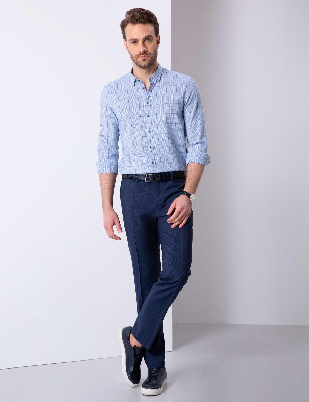 Mavi Slim Fit Uzun Kollu Gömlek - 50200472007