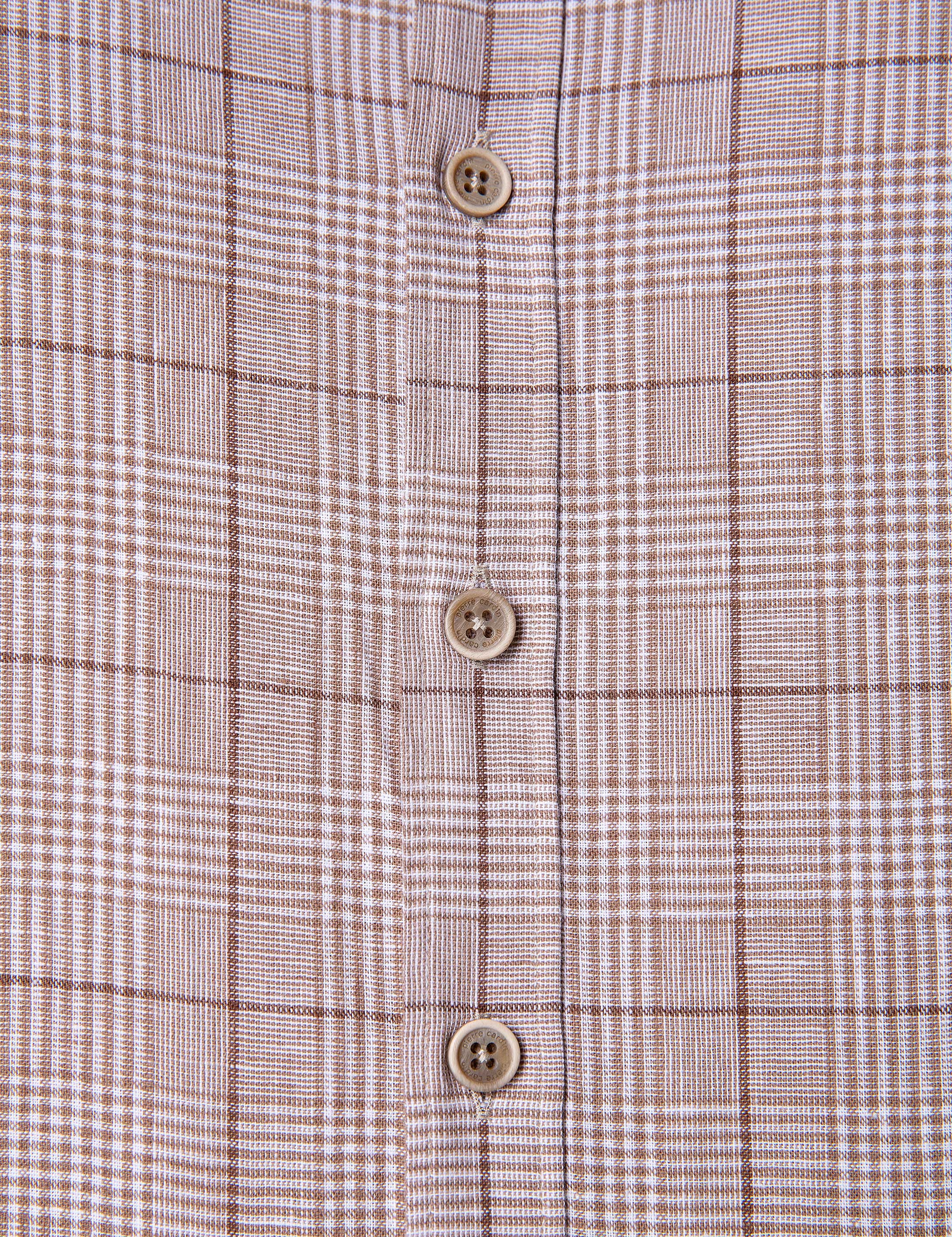 Kahverengi Slim Fit Uzun Kollu Gömlek - Image 4