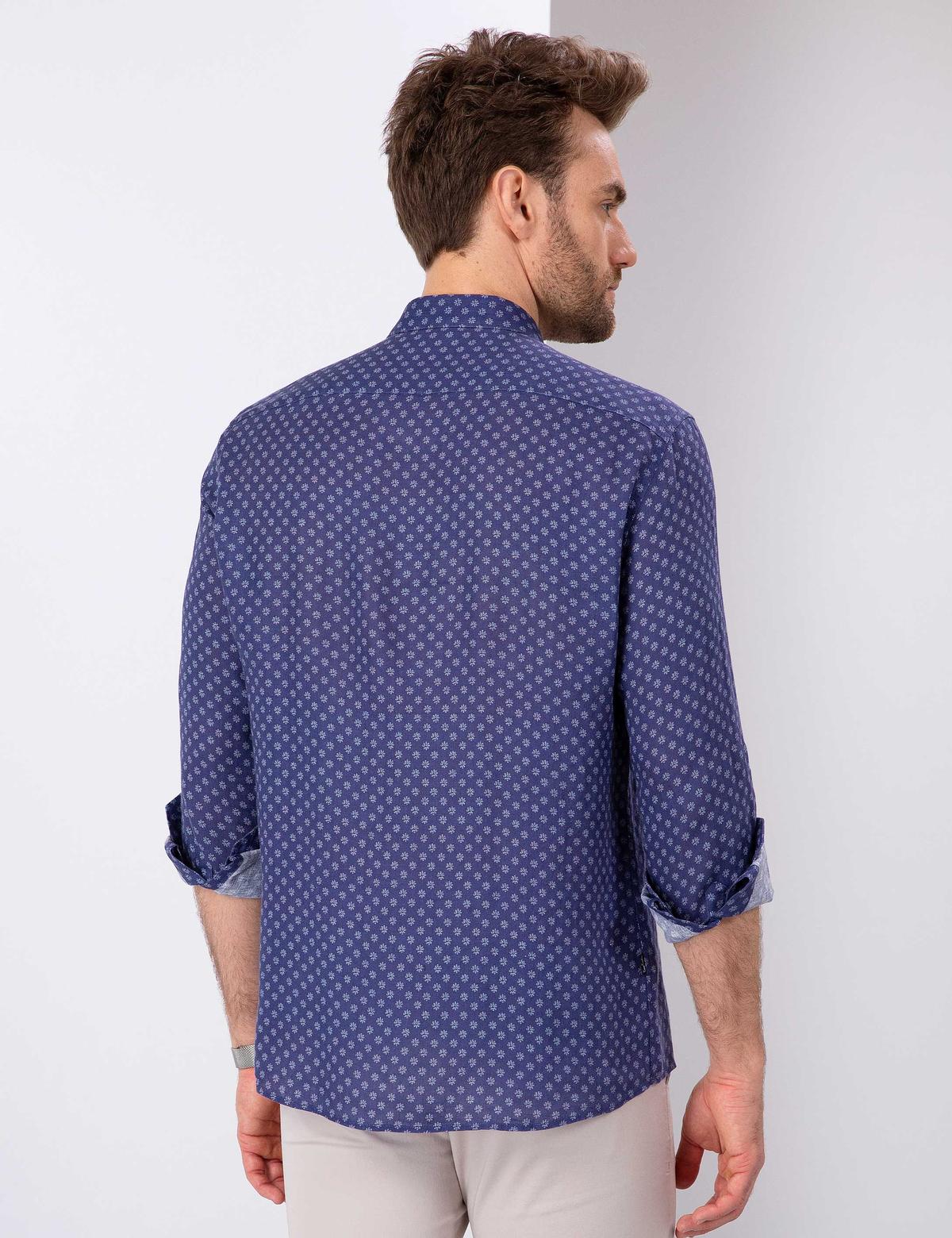 Lacivert Regular Fit Uzun Kollu Gömlek - 50200507034