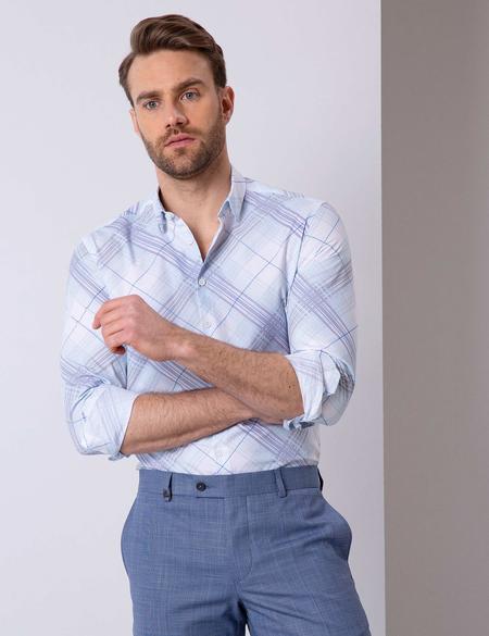 Mavi Slim Fit Uzun Kollu Gömlek - 50200514005
