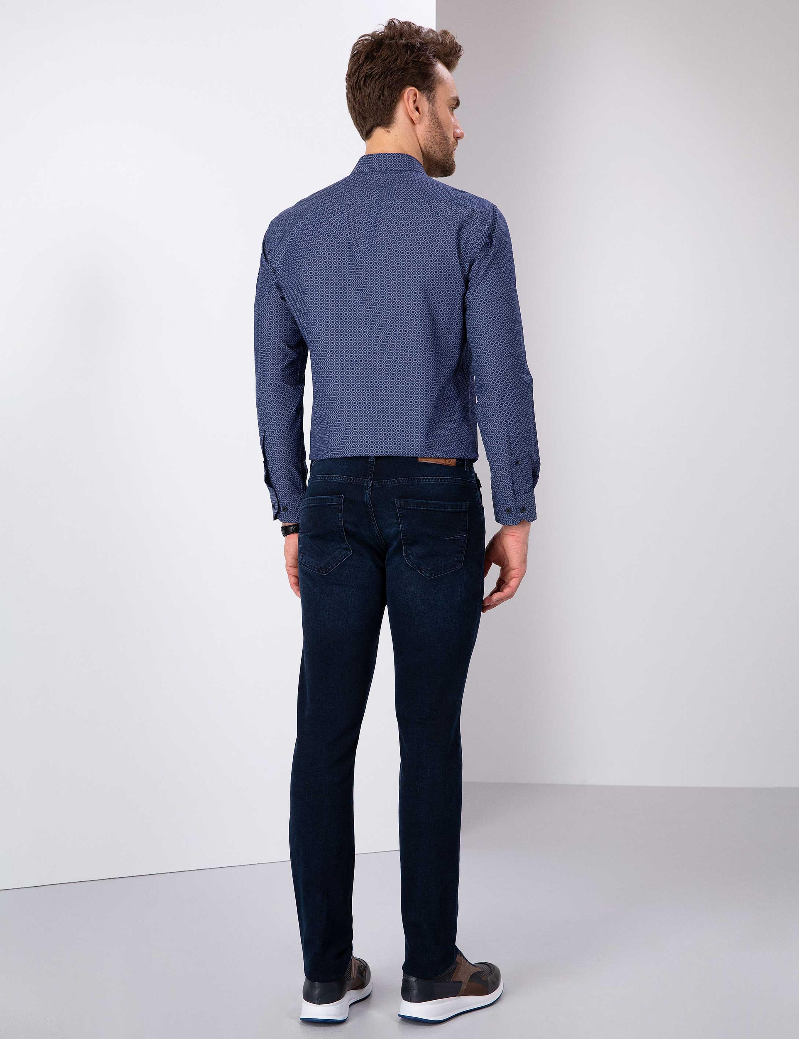 İndigo Slim Fit Denim Pantolon
