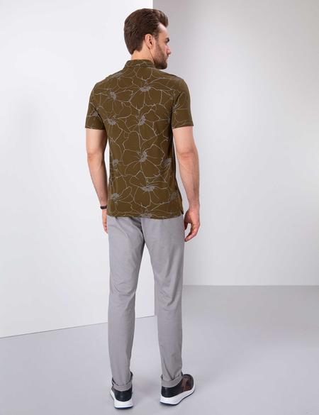 Gri Slim Fit Chino Pantolon - 50202265007