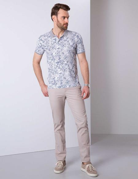 Bej Slim Fit Kanvas Pantolon - 50202265093