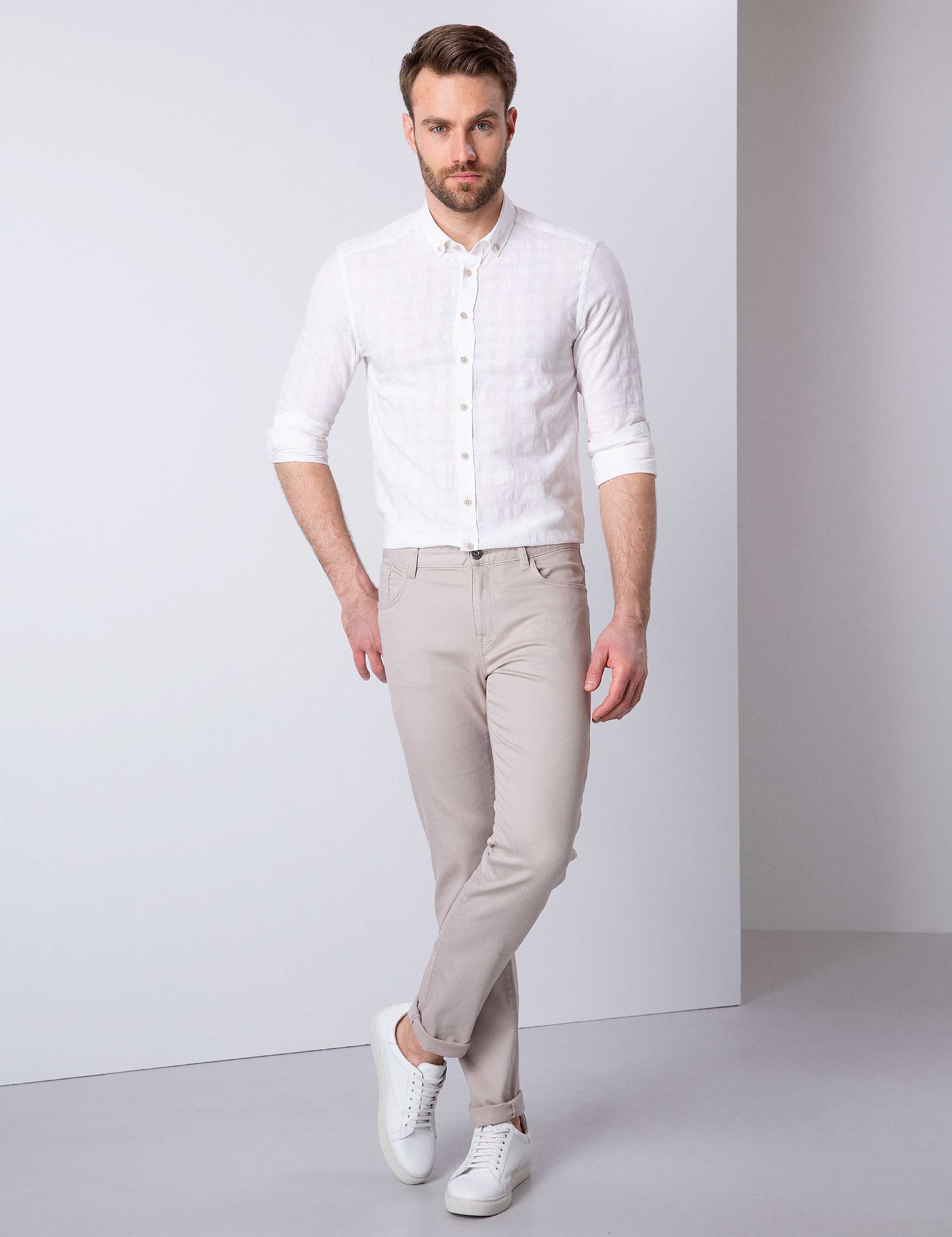 Taş Slim Fit Denim Pantolon - Image 1