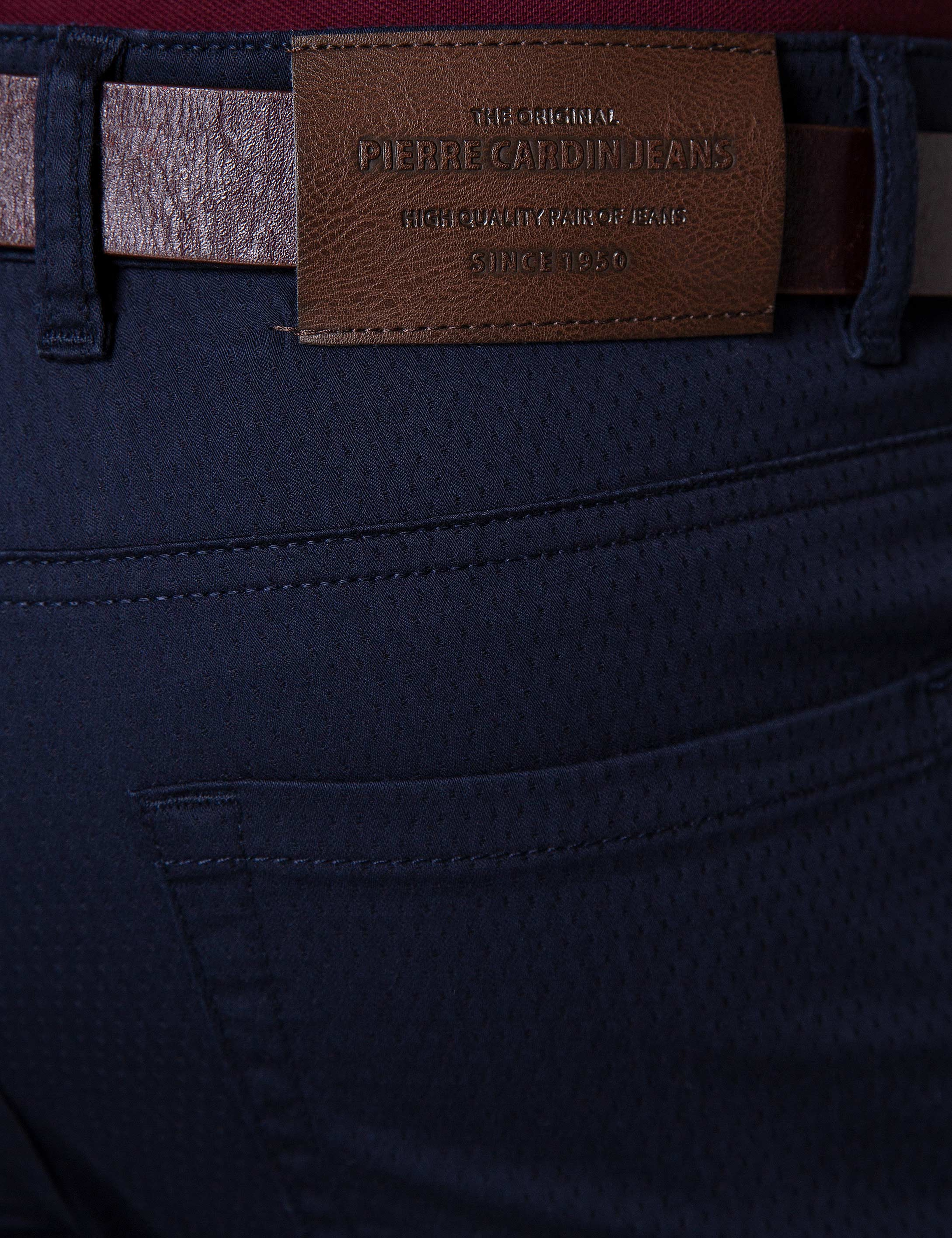 Lacivert Slim Fit Chino Pantolon - Image 4