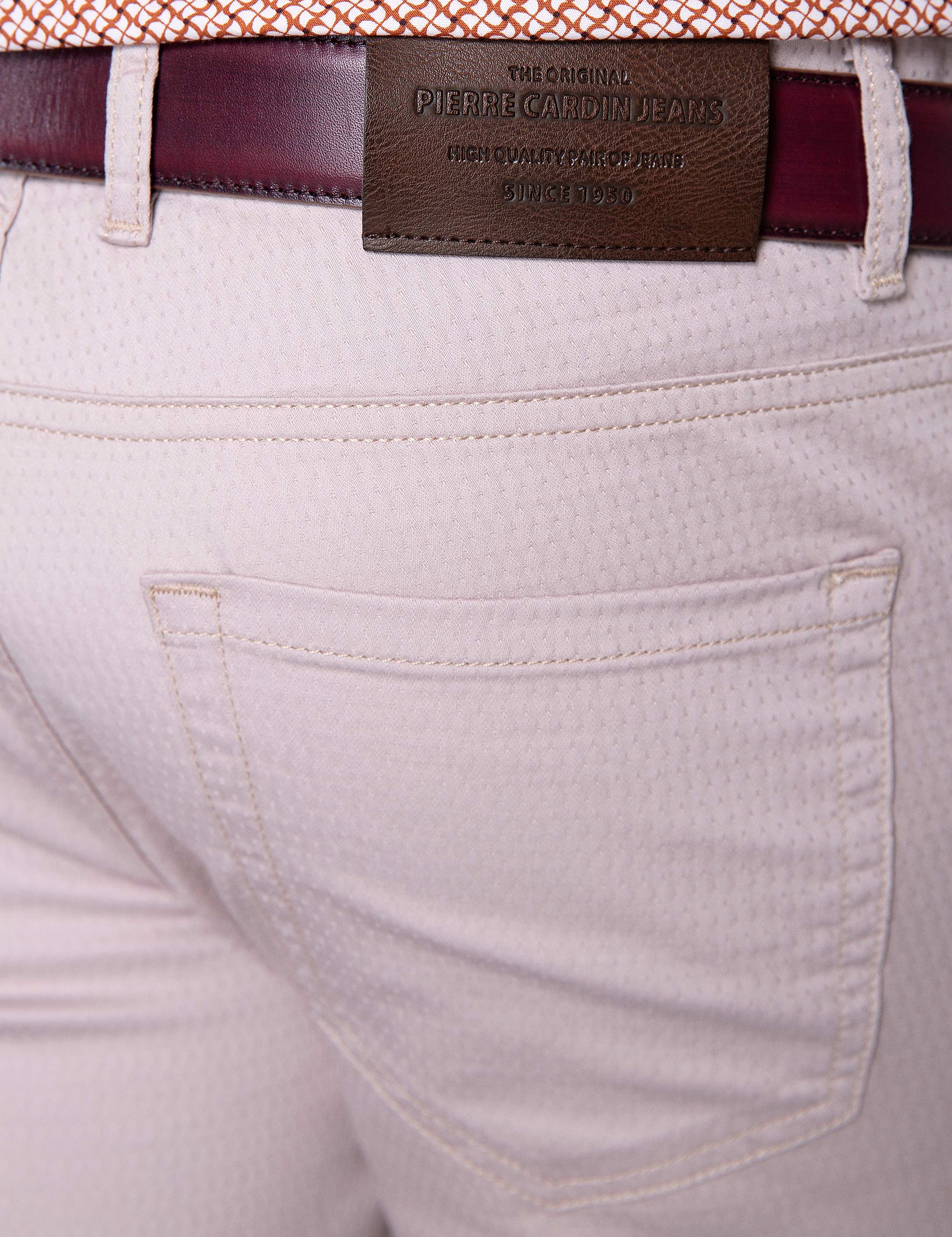 Bej Slim Fit Kanvas Pantolon - Image 4