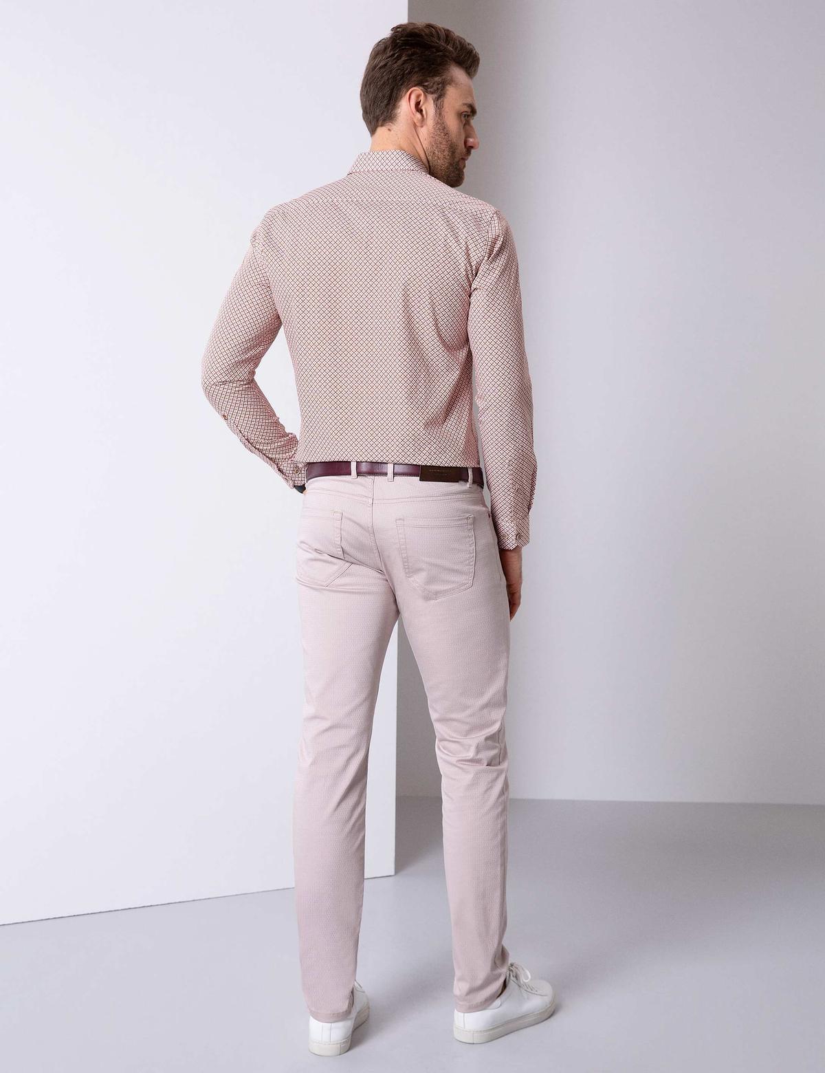 Bej Slim Fit Kanvas Pantolon - 50202363054