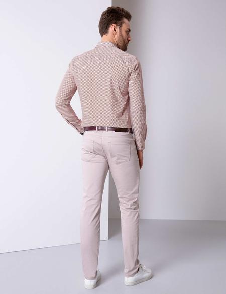 Bej Slim Fit Kanvas Pantolon - 50202363054