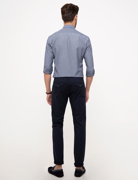Lacivert Slim Fit Chino Pantolon - 50202365014