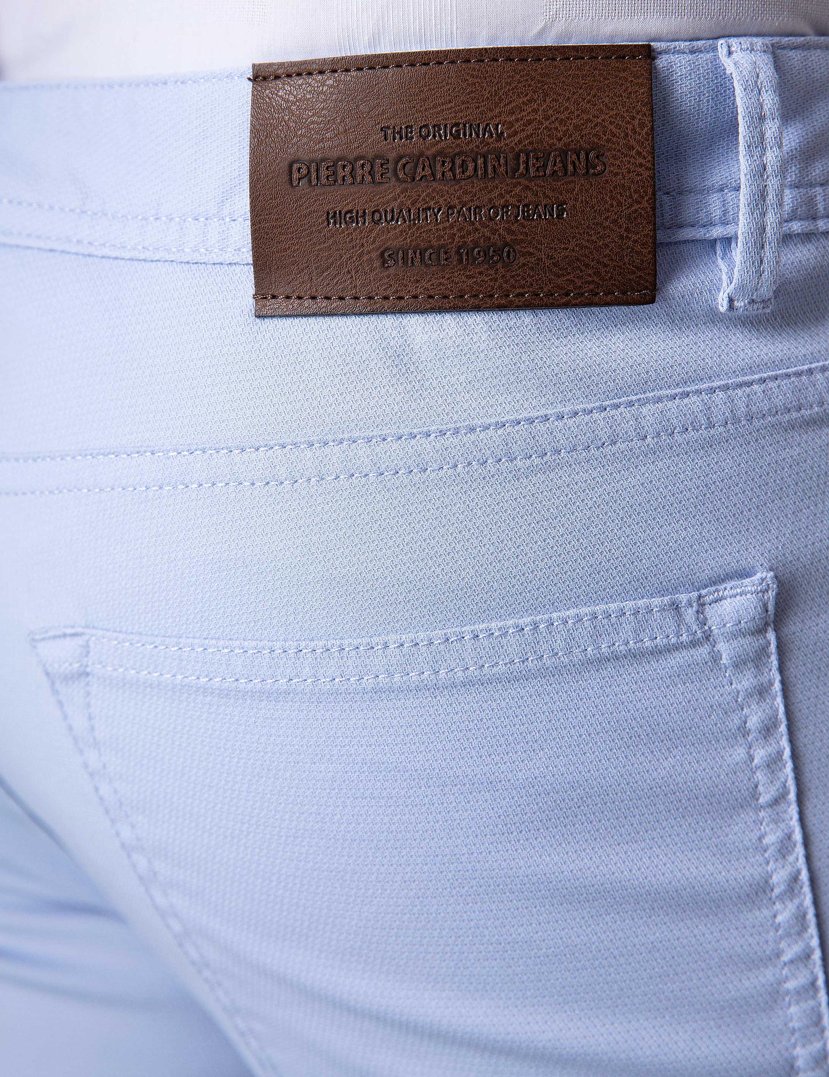 Açık Mavi Slim Fit Kanvas Pantolon