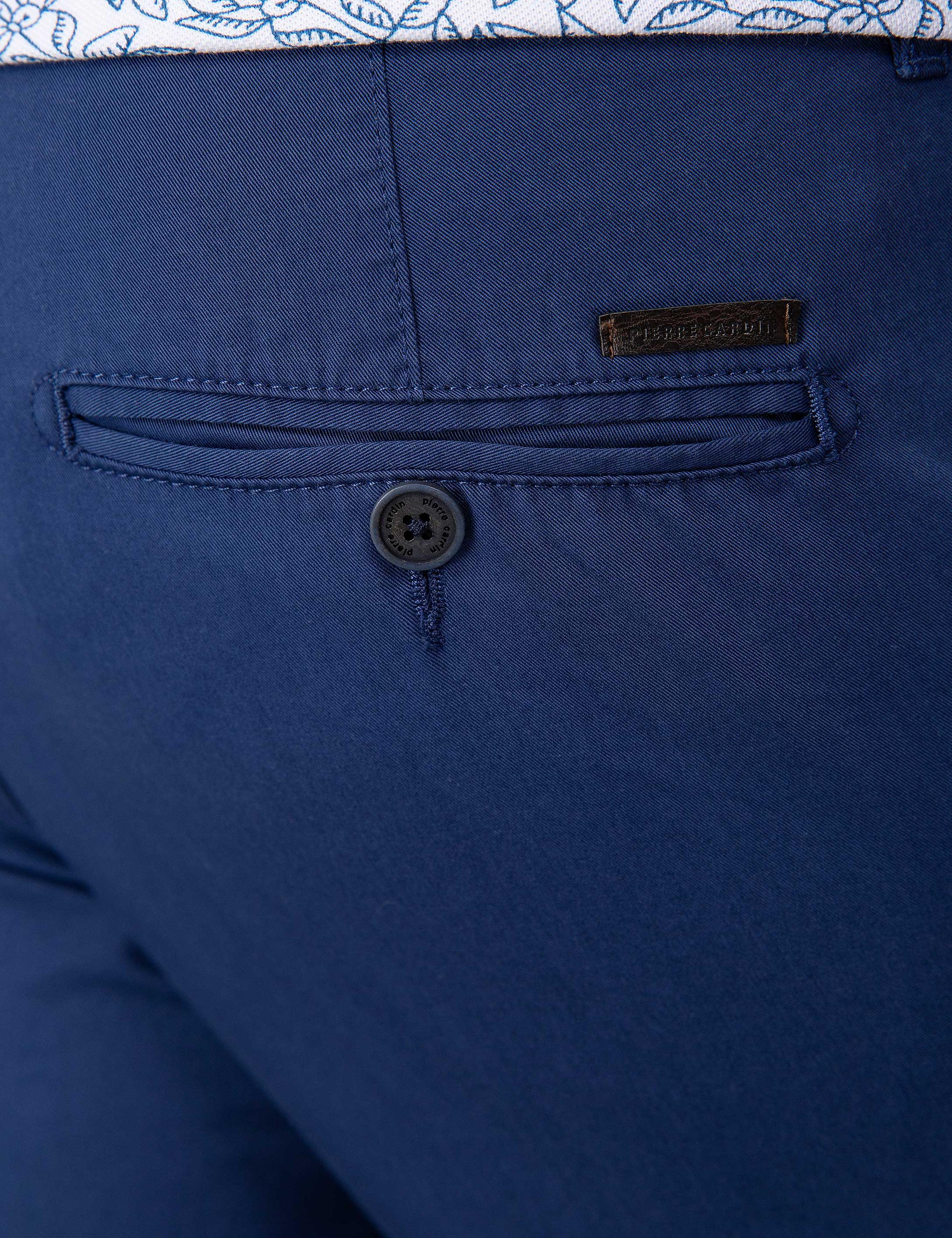 İndigo Slim Fit Kanvas Pantolon