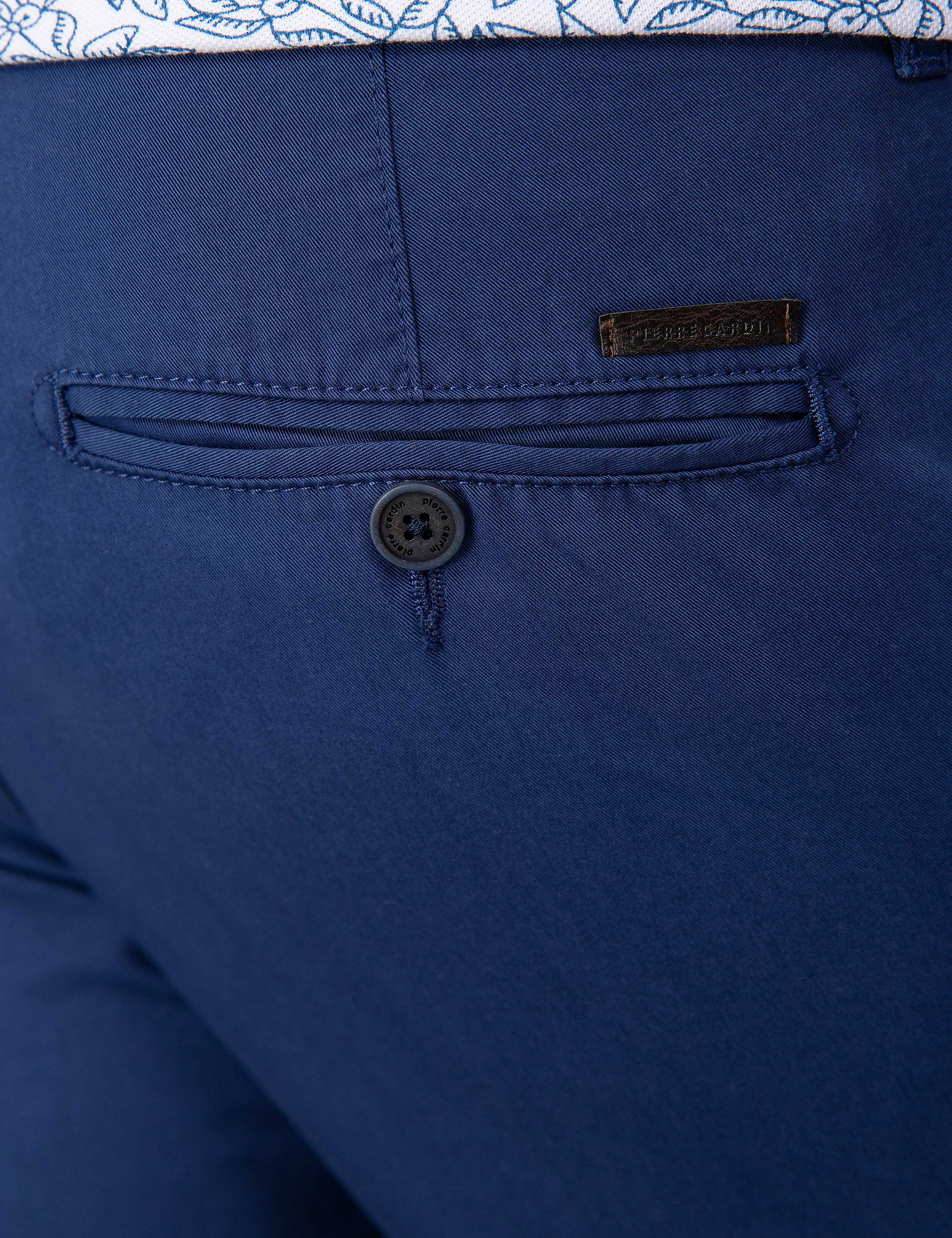 İndigo Slim Fit Kanvas Pantolon - Image 4