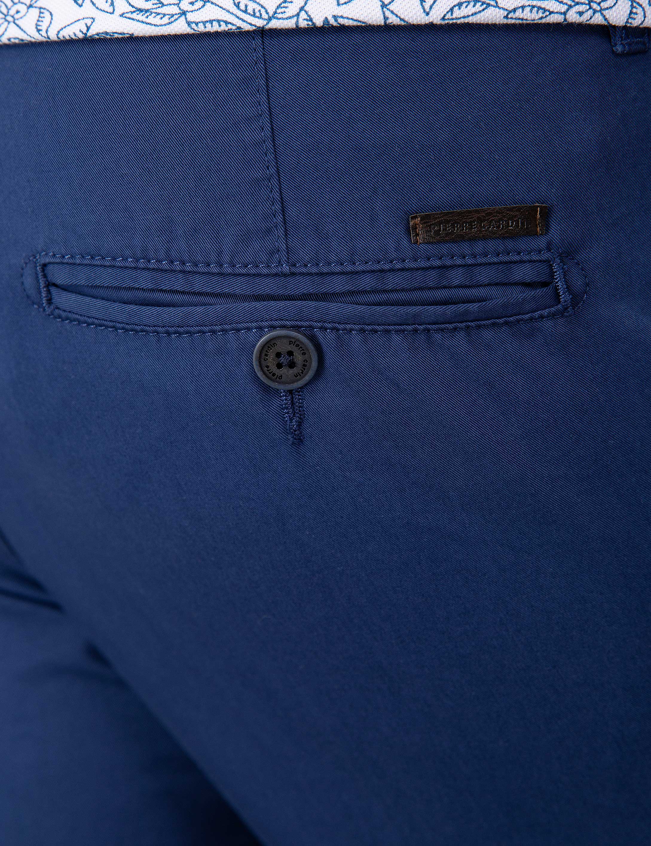 İndigo Slim Fit Kanvas Pantolon