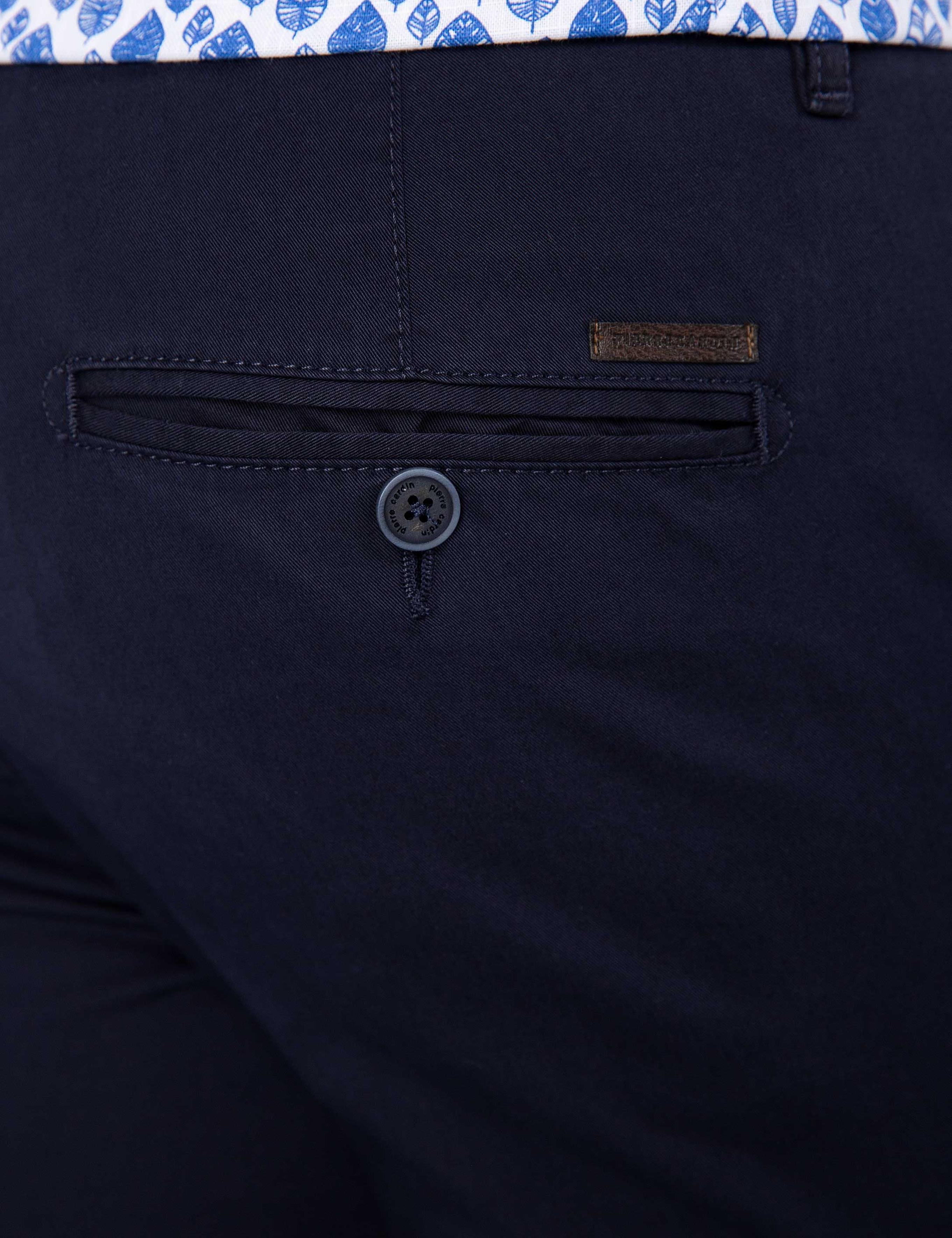 Lacivert Slim Fit Chino Pantolon