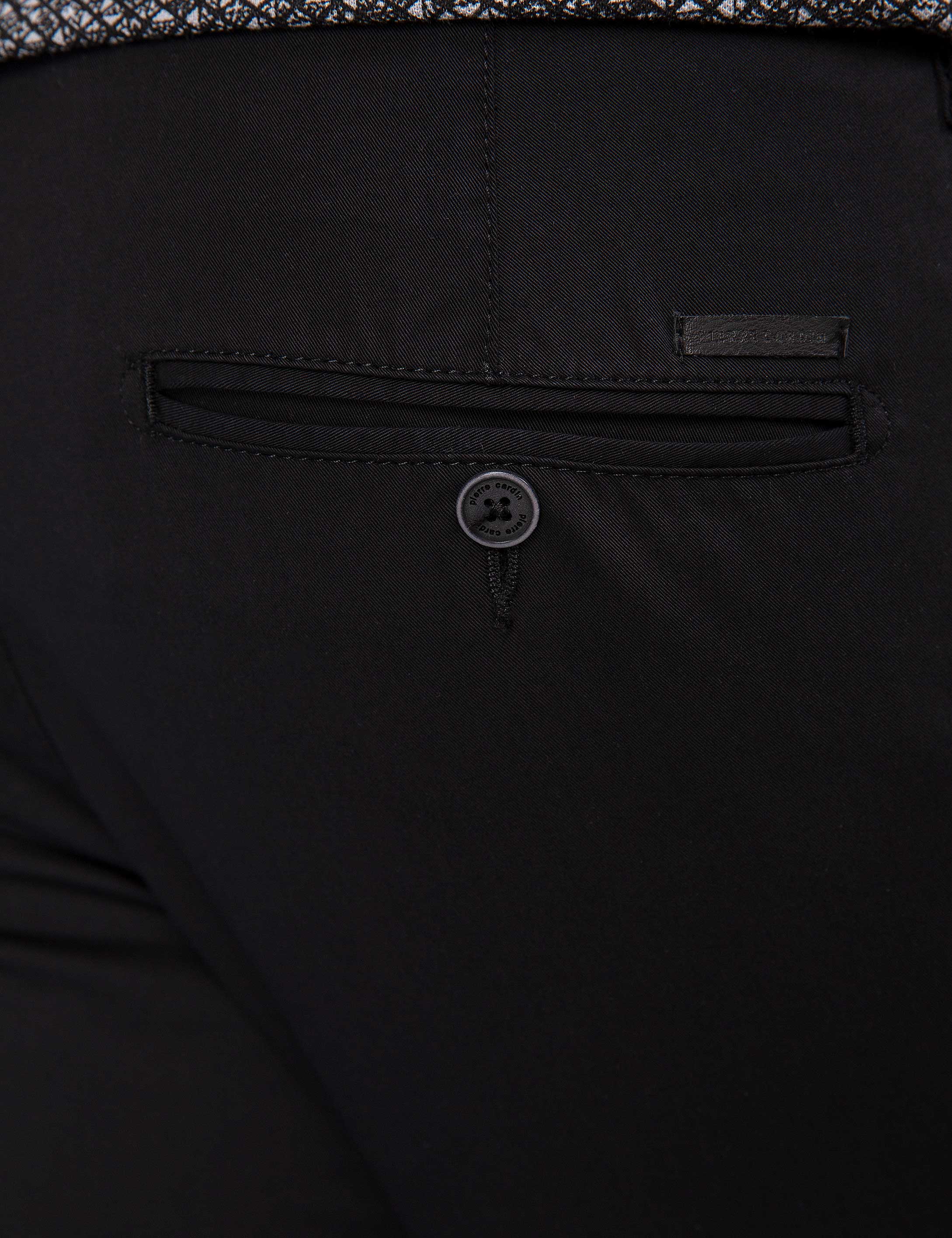 Siyah Slim Fit Chino Pantolon