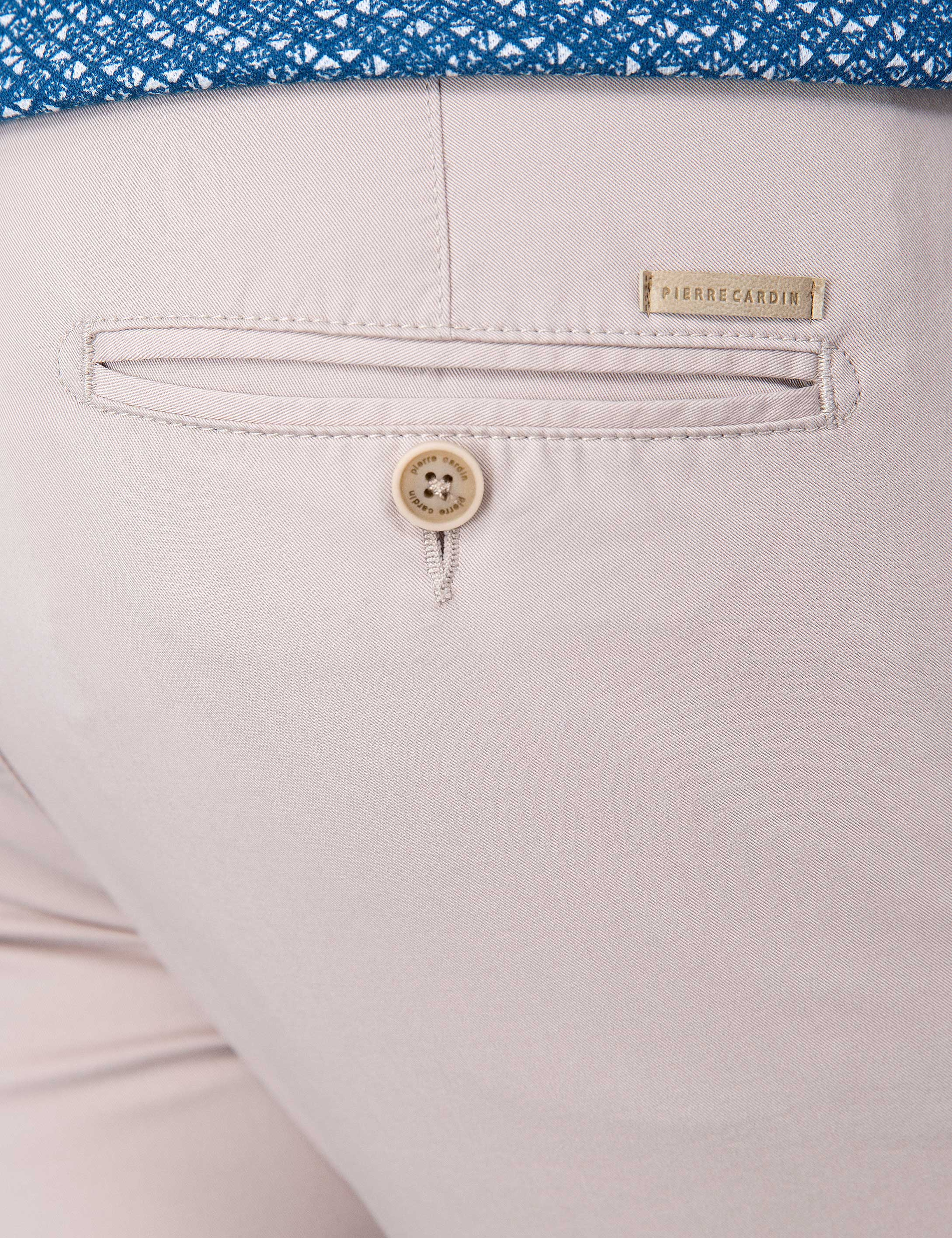 Bej Slim Fit Kanvas Pantolon - Image 4