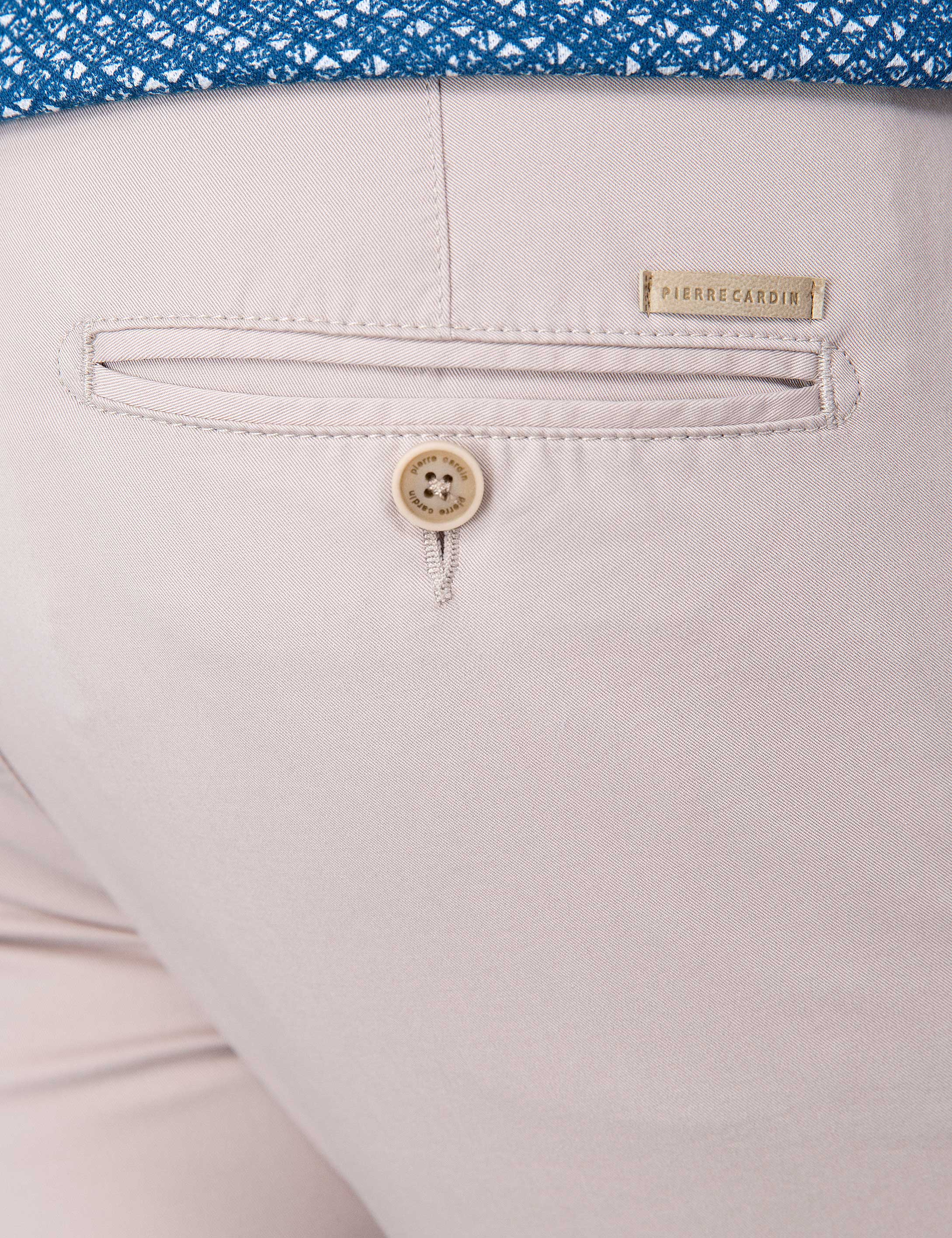 Bej Slim Fit Kanvas Pantolon