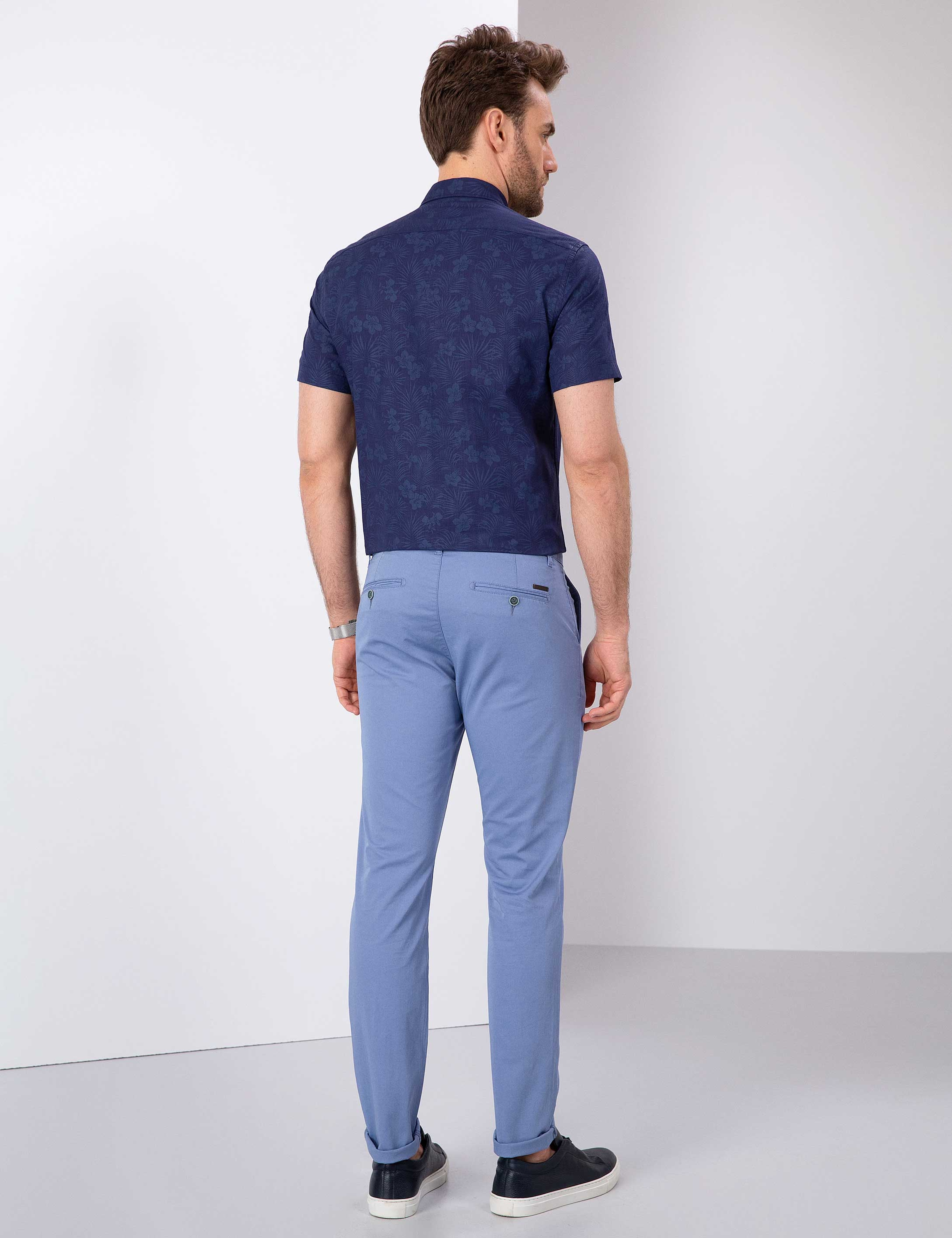 Mavi Slim Fit Kanvas Pantolon - Image 3