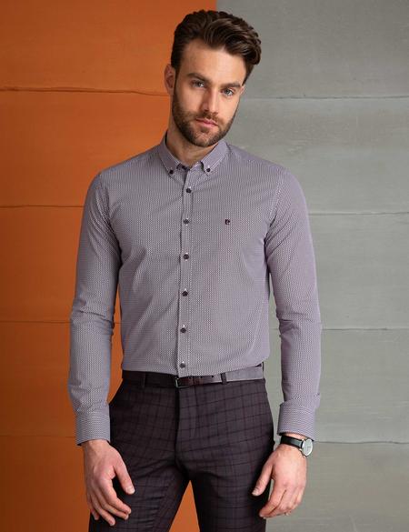 Bordo Slim Fit Gömlek - 50202425010