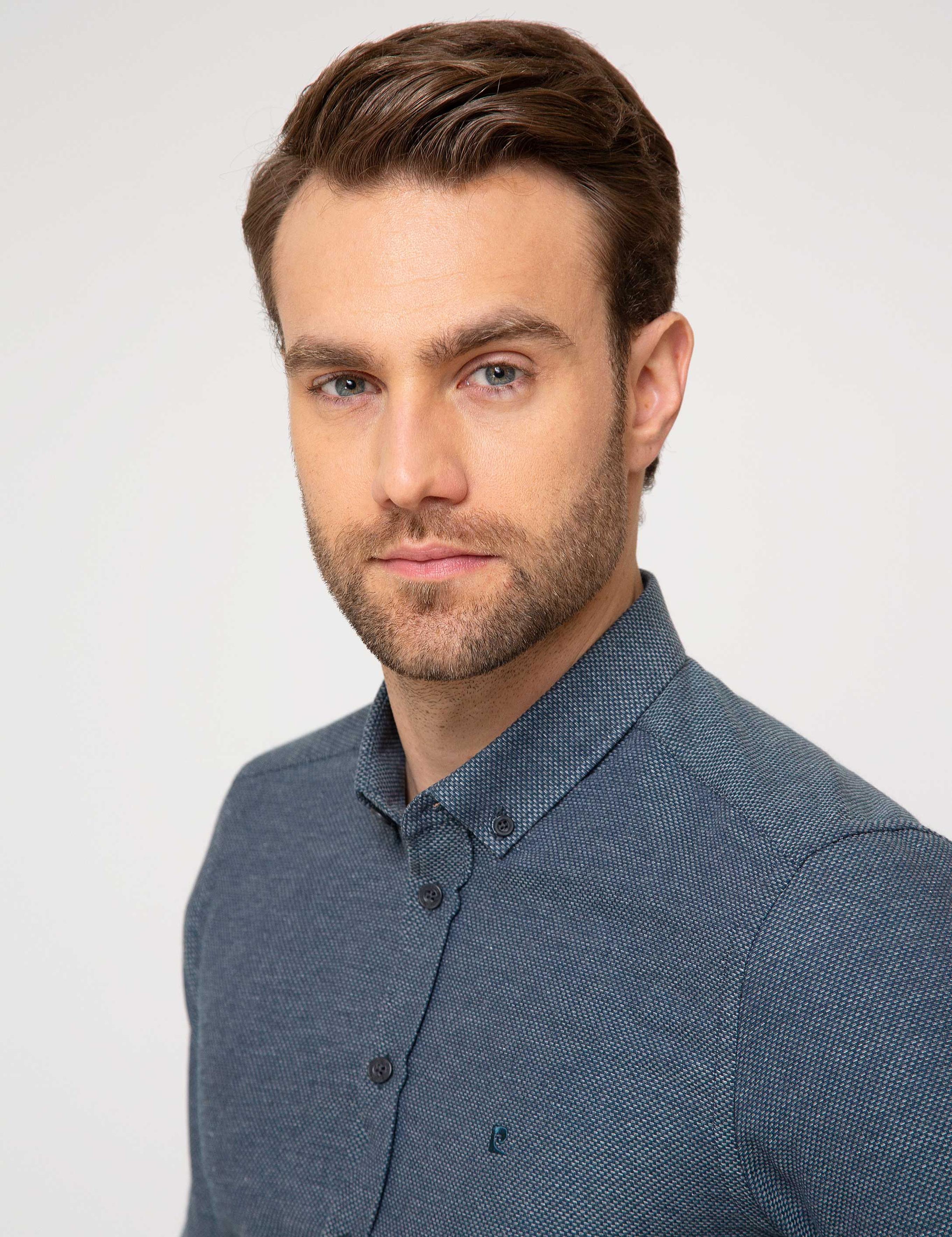 Mavi Slim Fit Gömlek