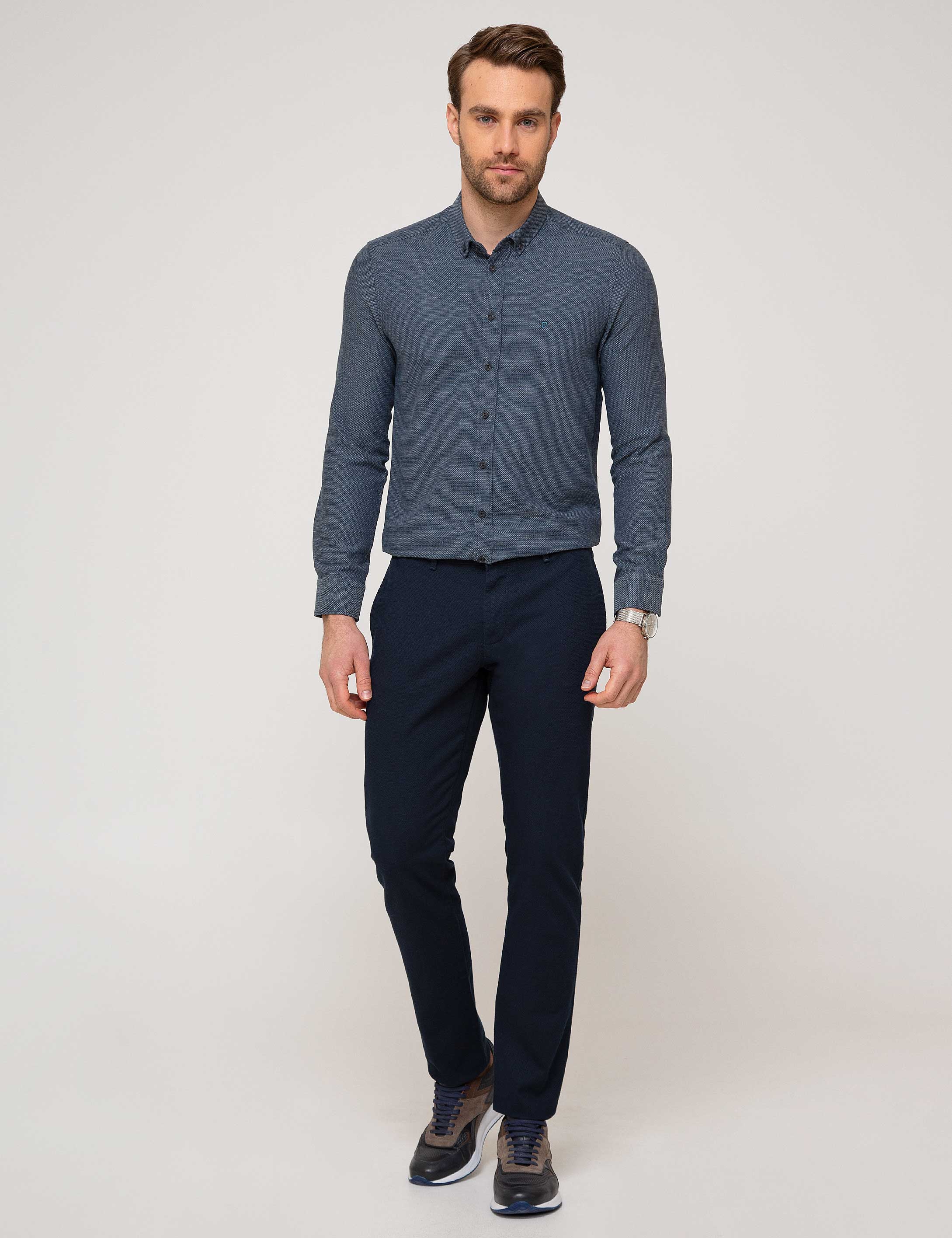 Mavi Slim Fit Gömlek