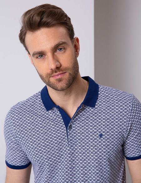 Lacivert Slim Fit Polo Yaka T-Shirt - 50202482017