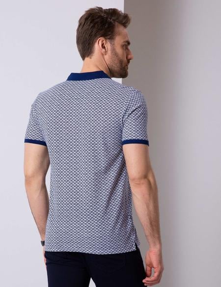 Lacivert Slim Fit Polo Yaka T-Shirt - 50202482017