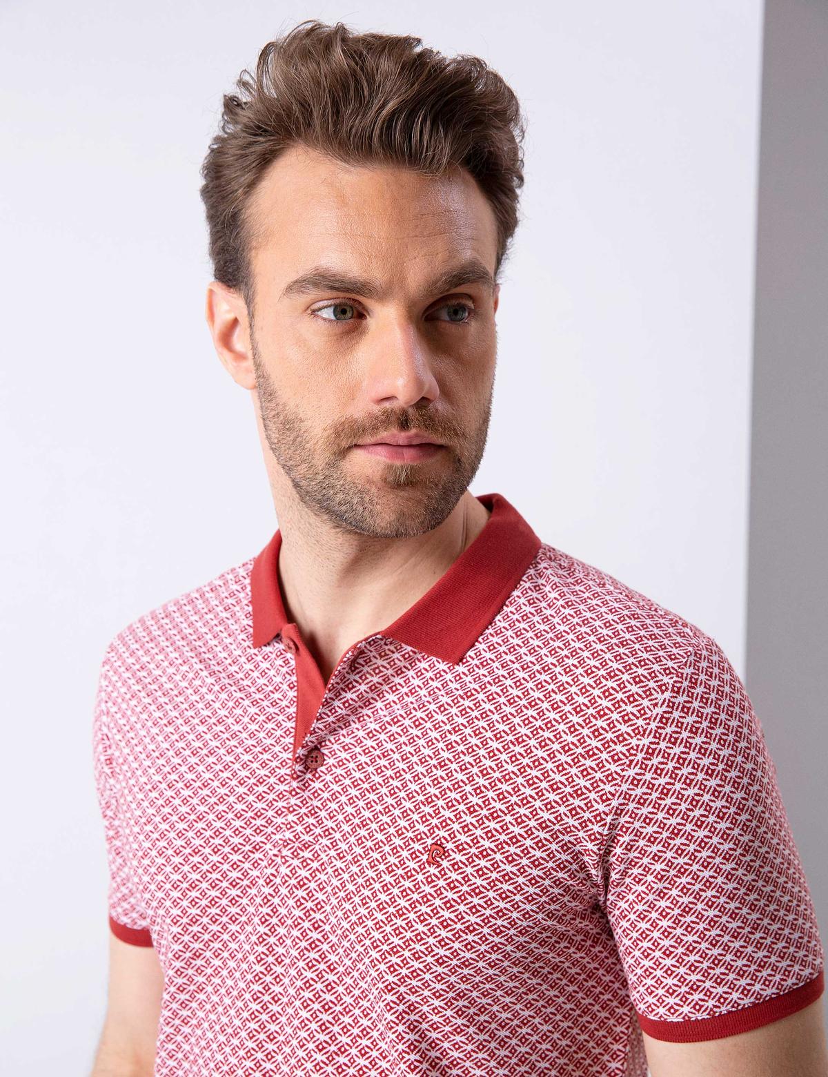 Kiremit Slim Fit Polo Yaka T-Shirt - 50202482007