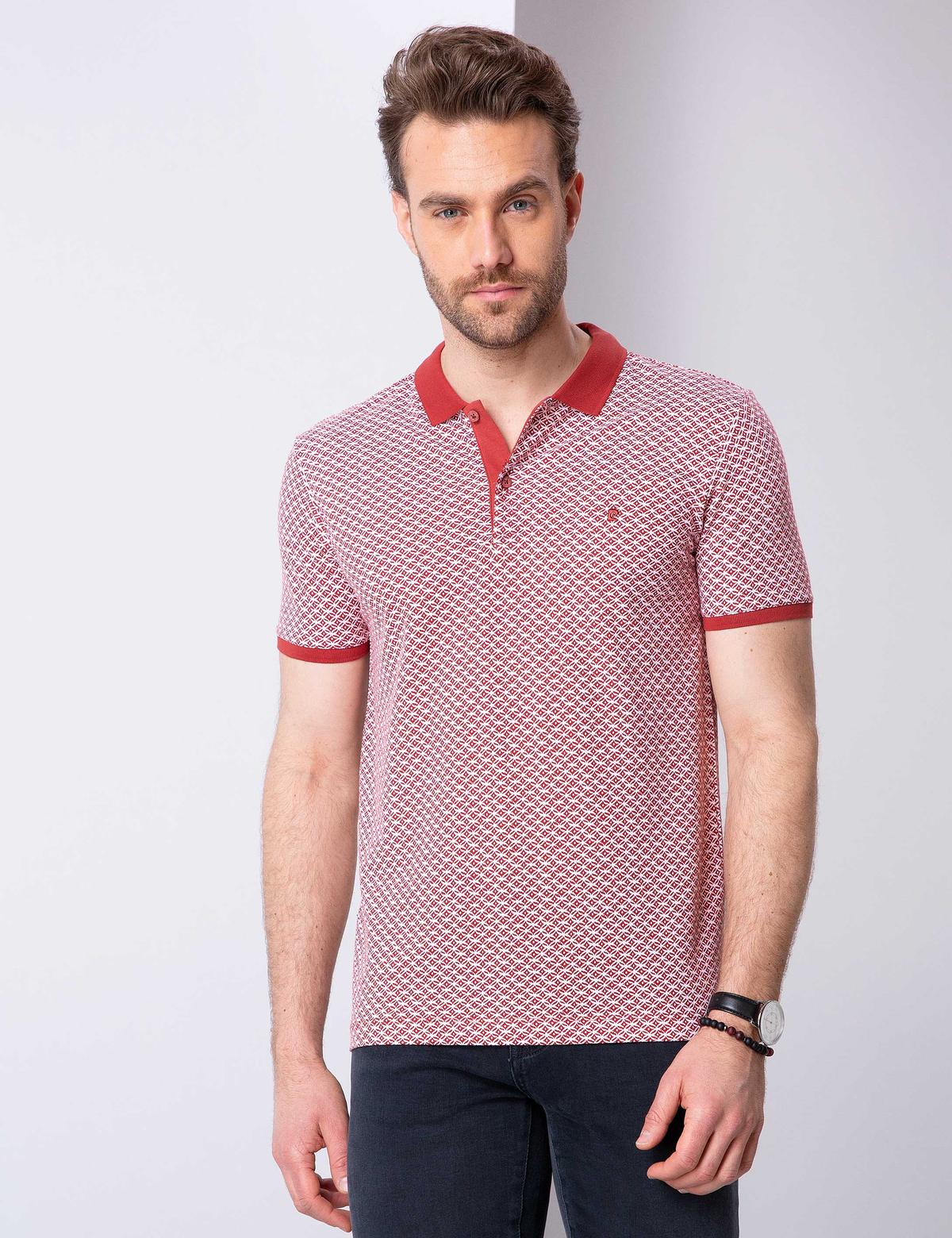 Kiremit Slim Fit Polo Yaka T-Shirt